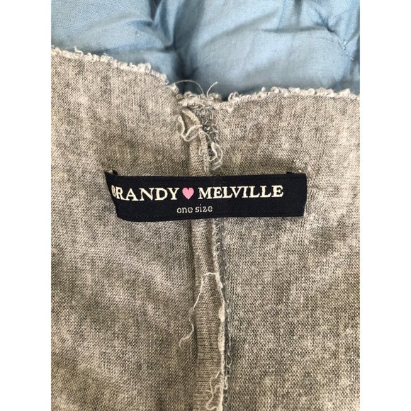 Brandy Melville Gray Circle Scarf - Picture 2 of 3